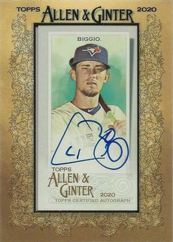 2020 Topps Allen & Ginter - Mini Framed Baseball Autographs #MA-CB Cavan Biggio Front