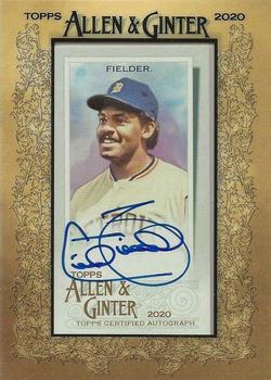 2020 Topps Allen & Ginter - Mini Framed Baseball Autographs #MA-CF Cecil Fielder Front