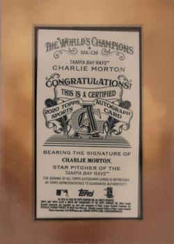 2020 Topps Allen & Ginter - Mini Framed Baseball Autographs #MA-CM Charlie Morton Back