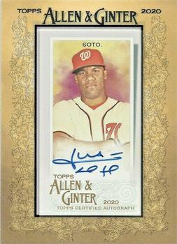 2020 Topps Allen & Ginter - Mini Framed Baseball Autographs #MA-JS Juan Soto Front
