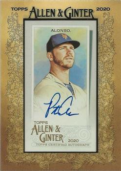 2020 Topps Allen & Ginter - Mini Framed Baseball Autographs #MA-PA Pete Alonso Front