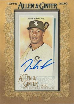 2020 Topps Allen & Ginter - Mini Framed Baseball Autographs #MA-TA Tim Anderson Front