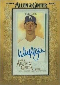 2020 Topps Allen & Ginter - Mini Framed Baseball Autographs #MA-WB Walker Buehler Front