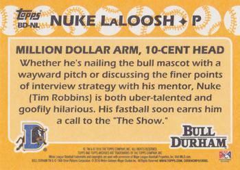 2016 Topps Archives 65th Anniversary Edition - Bull Durham #BD-NL Nuke LaLoosh / Tim Robbins Back