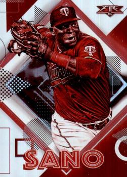 2020 Topps Fire - Red Blaze #168 Miguel Sano Front