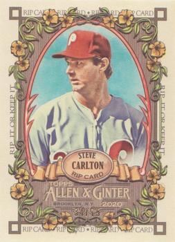 2020 Topps Allen & Ginter - Rip Cards #RIP-22 Steve Carlton Front