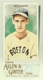 2020 Topps Allen & Ginter - Mini A & G Back #21 Ted Williams Front