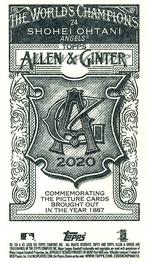 2020 Topps Allen & Ginter - Mini A & G Back #24 Shohei Ohtani Back