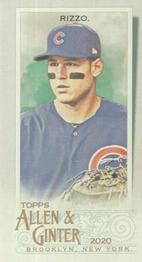 2020 Topps Allen & Ginter - Mini A & G Back #86 Anthony Rizzo Front