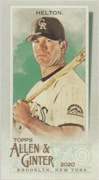 2020 Topps Allen & Ginter - Mini A & G Back #105 Todd Helton Front