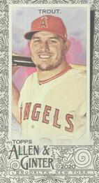 2020 Topps Allen & Ginter - Mini Black Border #85 Mike Trout Front
