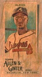 2020 Topps Allen & Ginter - Mini Wood #56 Ozzie Albies Front