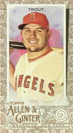 2020 Topps Allen & Ginter - Mini Gold Border #85 Mike Trout Front