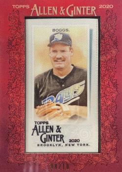 2020 Topps Allen & Ginter - Mini Framed Cloth #126 Wade Boggs Front