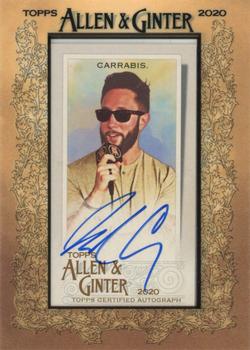 2020 Topps Allen & Ginter - Mini Framed Non-Baseball Autographs #MA-JCA Jared Carrabis Front