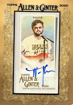 2020 Topps Allen & Ginter - Mini Framed Non-Baseball Autographs #MA-NT Nick Thune Front
