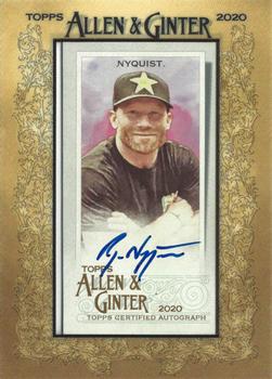 2020 Topps Allen & Ginter - Mini Framed Non-Baseball Autographs #MA-RNY Ryan Nyquist Front