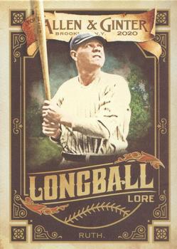 2020 Topps Allen & Ginter - Longball Lore #LL-36 Babe Ruth Front