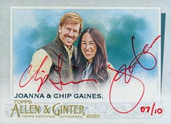 2020 Topps Allen & Ginter - Dual Non-Baseball Autographs #DA-CJ Chip Gaines / Joanna Gaines Front