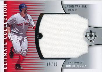 2008 Upper Deck Ultimate Collection - Jumbo Jersey #UJ-JV Jason Varitek Front