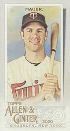 2020 Topps Allen & Ginter - Mini No Card Number #NNO Joe Mauer Front