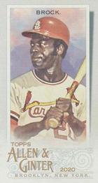 2020 Topps Allen & Ginter - Mini No Card Number #NNO Lou Brock Front