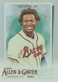 2020 Topps Allen & Ginter - Silver Portrait #88 Ronald Acuña Jr. Front