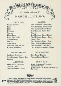 2020 Topps Allen & Ginter - Silver Portrait #178 Marcell Ozuna Back
