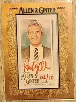 2020 Topps Allen & Ginter - Mini Framed Non-Baseball Autographs Red Ink #MA-ACO Andy Cohen Front