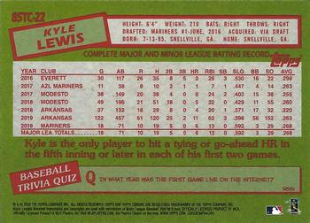 2020 Topps Chrome Ben Baller Edition - 1985 Topps Baseball #85TC-22 Kyle Lewis Back