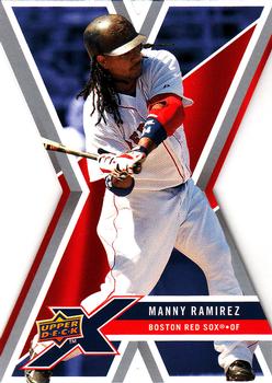 2008 Upper Deck X - Die Cut #13 Manny Ramirez Front