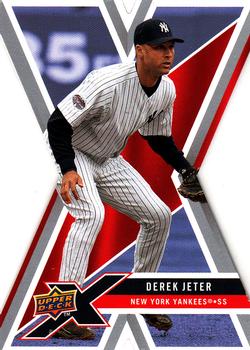 2008 Upper Deck X - Die Cut #70 Derek Jeter Front