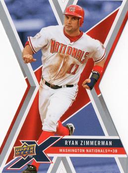 2008 Upper Deck X - Die Cut #99 Ryan Zimmerman Front