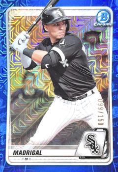 2020 Bowman - Chrome Prospects Mojo Refractors Blue #BCP-101 Nick Madrigal Front