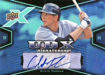 2008 Upper Deck X - Signatures #CT Clete Thomas Front