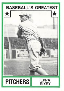 1987 TCMA 1982 Greatest Pitchers #35 Eppa Rixey Front