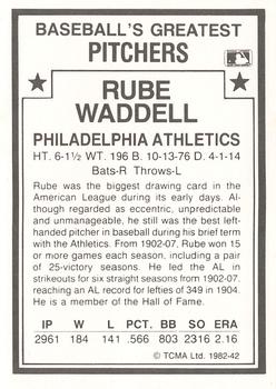1987 TCMA 1982 Greatest Pitchers #42 Rube Waddell Back