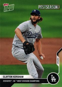 2020 Topps Now Postseason Los Angeles Dodgers #PS-1 Clayton Kershaw Front