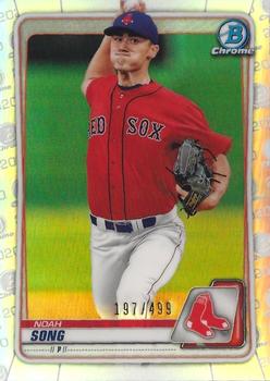 2020 Bowman Chrome - Prospects Refractor #BCP-161 Noah Song Front