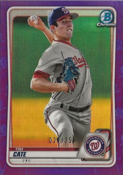 2020 Bowman Chrome - Prospects Purple #BCP-205 Tim Cate Front