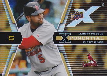 2008 Upper Deck X - Xponential 3 #X3-AP Albert Pujols Front