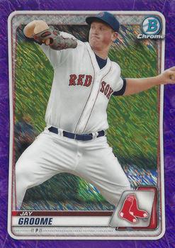 2020 Bowman Chrome - Prospects Shimmer #BCP-185 Jay Groome Front