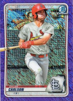 2020 Bowman Chrome - Prospects Shimmer #BCP-236 Dylan Carlson Front