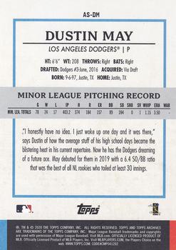 2020 Topps Archives Snapshots - Black and White #AS-DM Dustin May Back