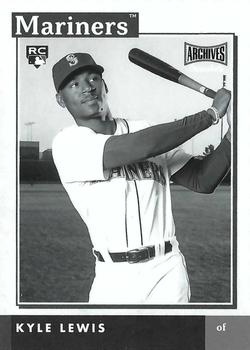 2020 Topps Archives Snapshots - Black and White #AS-KL Kyle Lewis Front