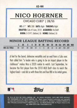 2020 Topps Archives Snapshots - Black and White #AS-NH Nico Hoerner Back