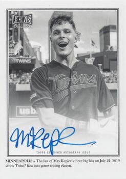 2020 Topps Archives Snapshots - Walkoff Wires Autographs #WW-MK Max Kepler Front