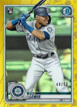 2020 Bowman Chrome - Gold Refractor #90 Kyle Lewis Front