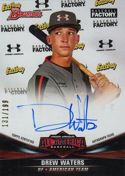 2020 Bowman Chrome - Under Armour All-America Game Autographs #UAA-20 Drew Waters Front