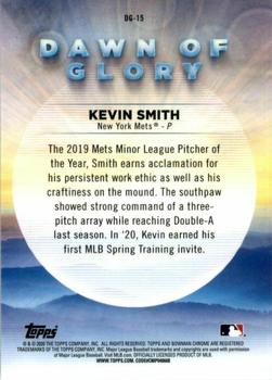 2020 Bowman Chrome - Dawn of Glory #DG-15 Kevin Smith Back
